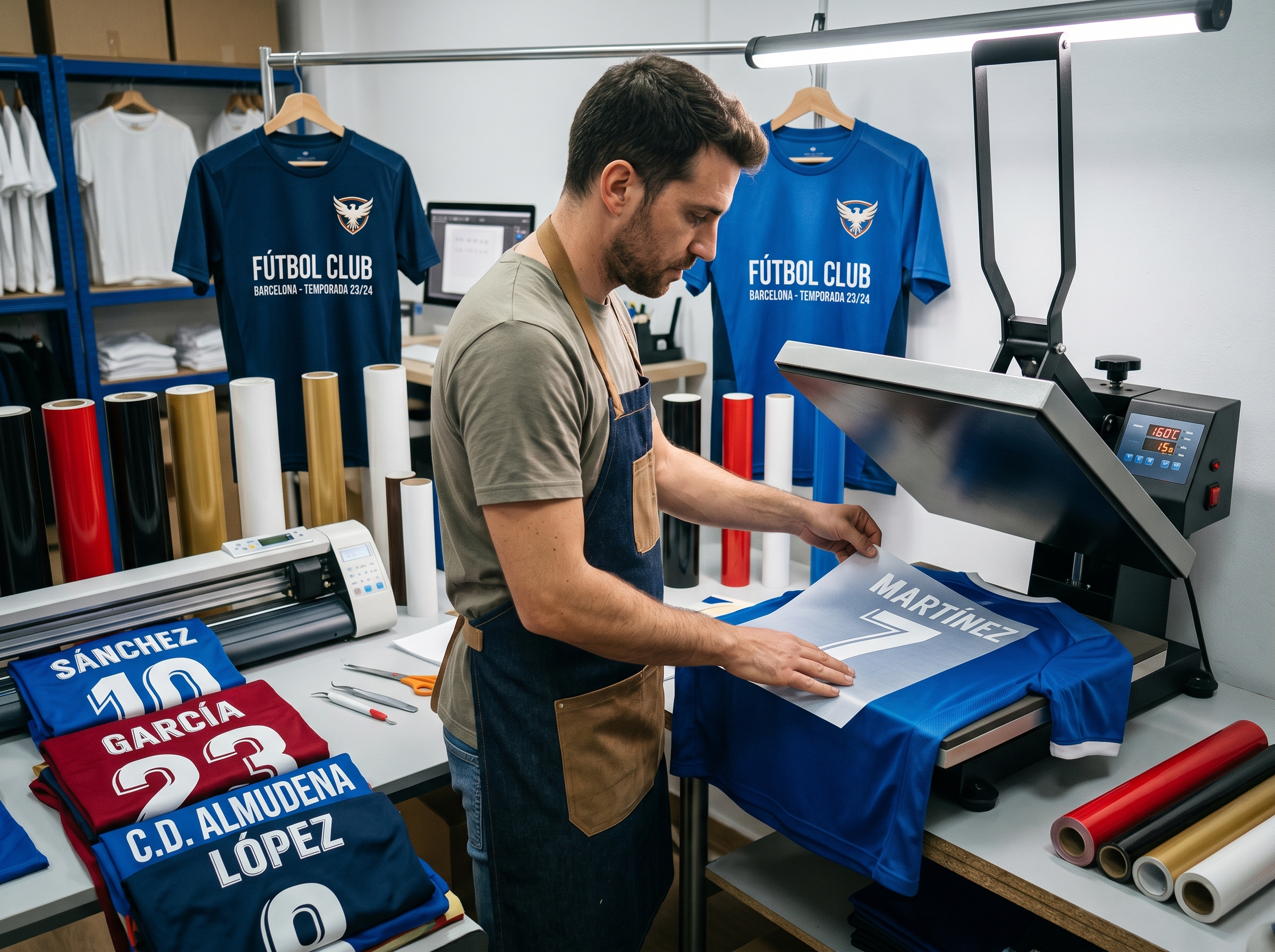 Vinilo textil para ropa deportiva